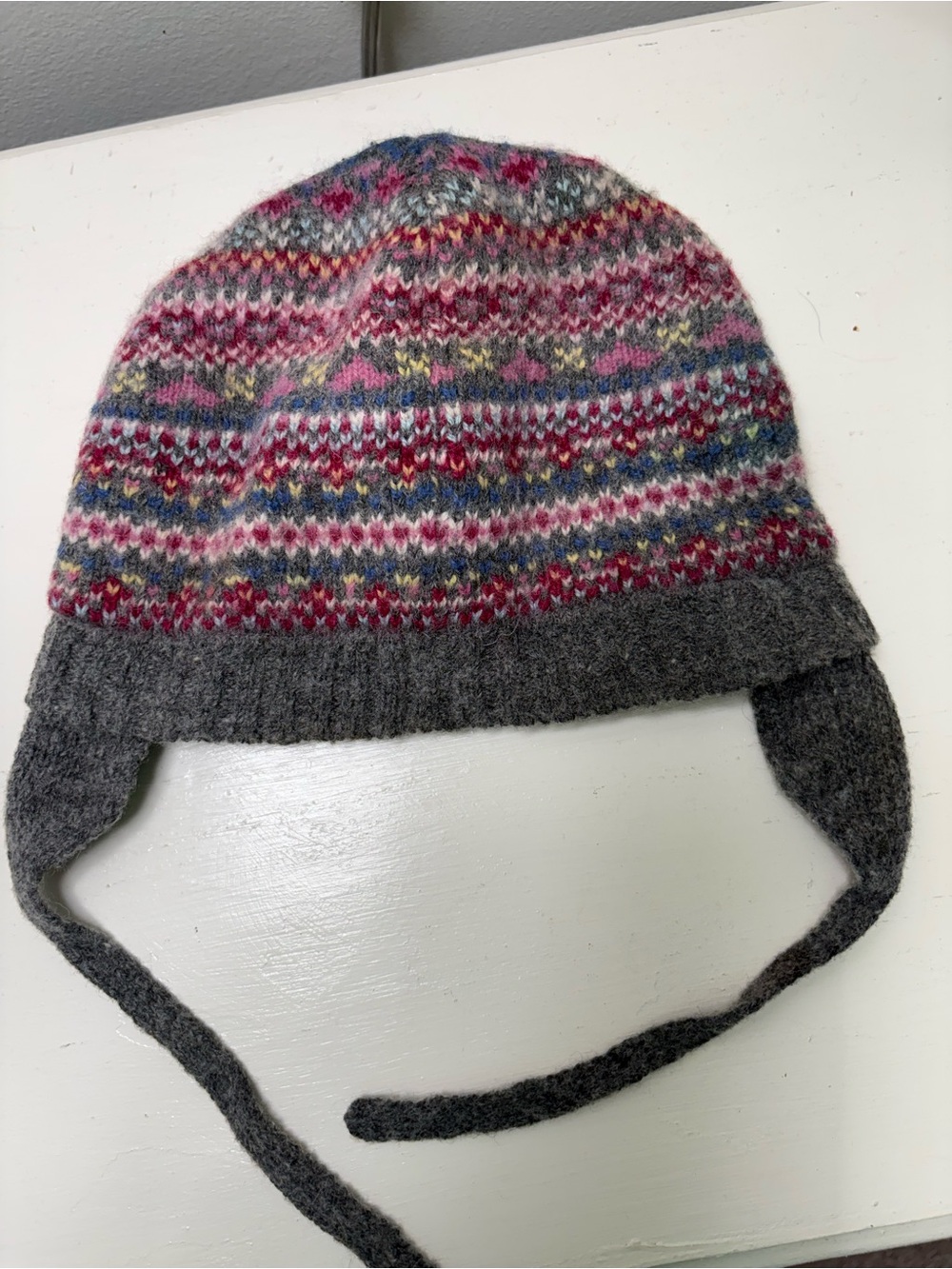 Zara Fair Isle Baby Wool Blend Hat. Infant Size.